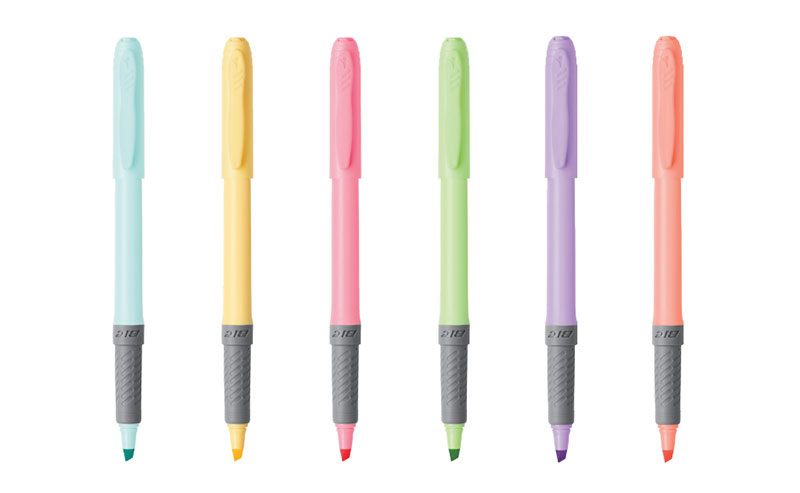 Bic®マーキングハイライターグリップパステル　マーカー