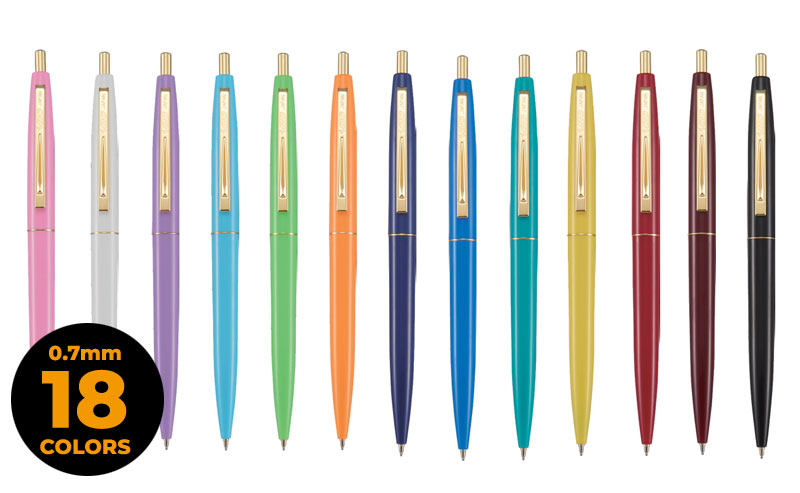 Bic®クリックゴールド 0.7mm ボールペン