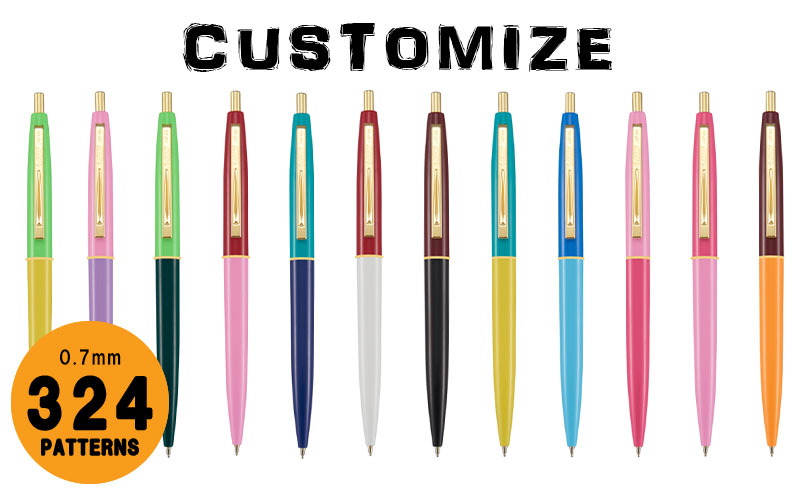 Bic®クリックゴールド 0.7mm カスタムカラー
