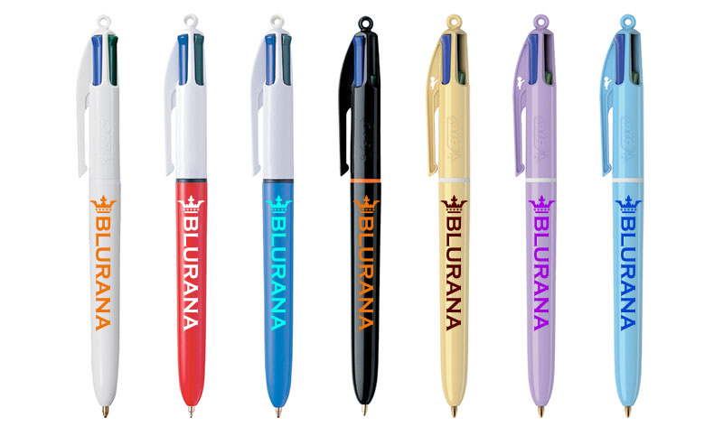 Bic®4色ボールペン 0.7/1.0
